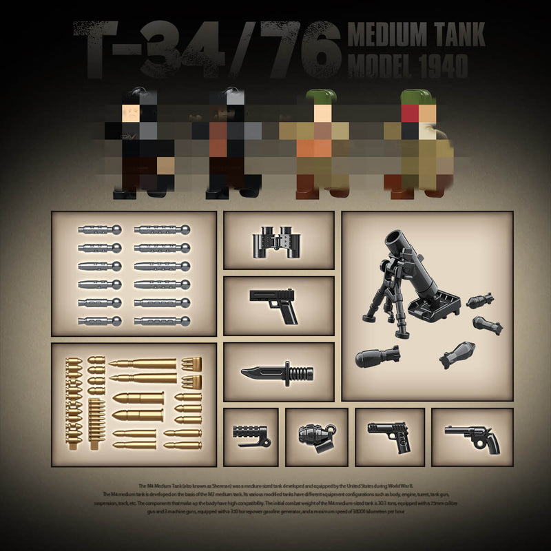 QUANGUAN 100276 T34/76 Medium Tank Model 1941