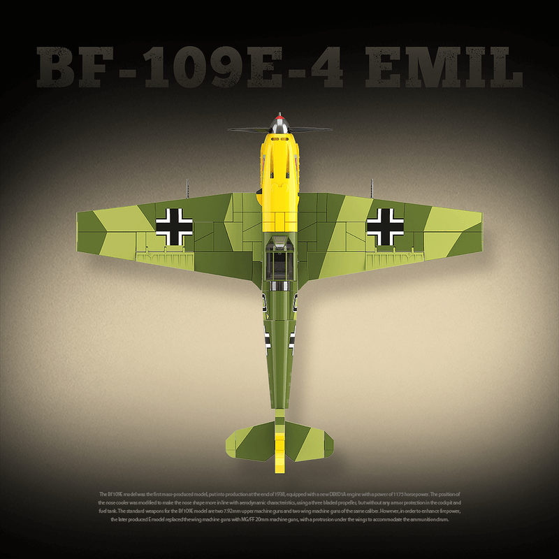 QUANGUAN 100288 Messerschmitt Bf-109 E-4 Emil