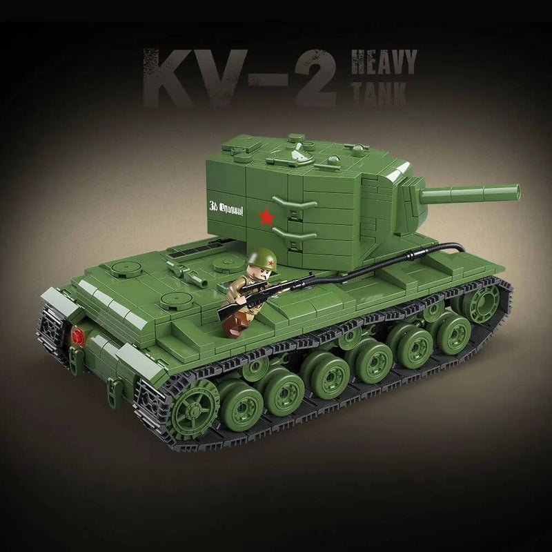 QUANGUAN Military 100239 KV-2 Heavy Tank