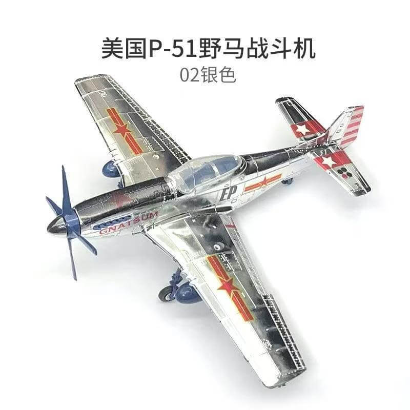 4D Model 1/48 USA P-51 Mustang fighter jet
