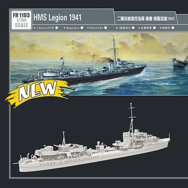 FLYHAWK FH1103 1/700 HMS Legion 1941
