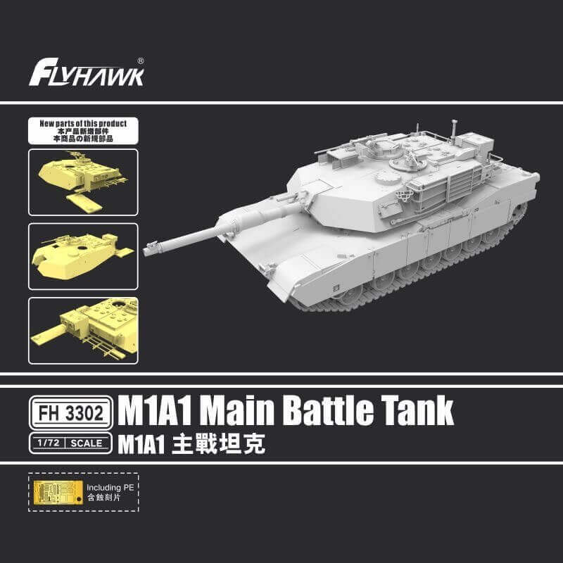 FLYHAWK FH3302 1/72 M1A1 Main Battie Tank