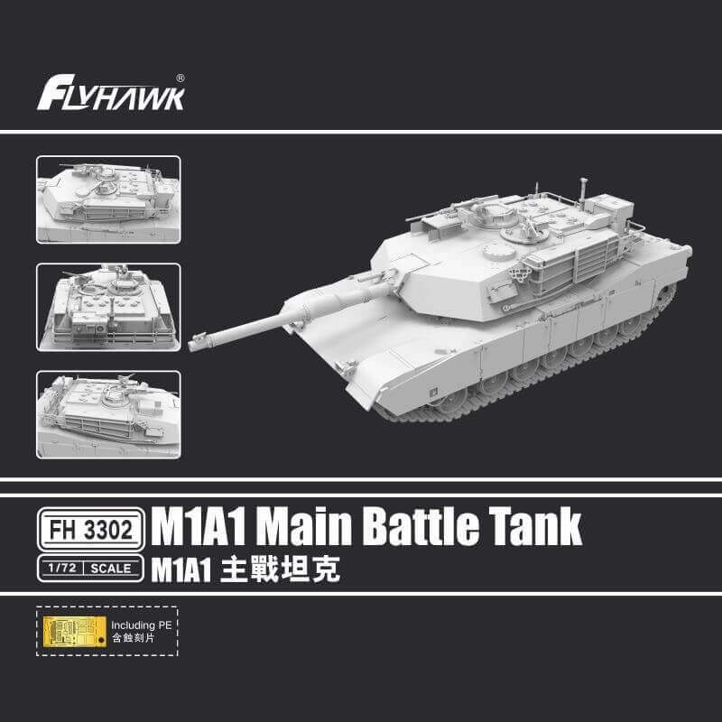 FLYHAWK FH3302 1/72 M1A1 Main Battie Tank