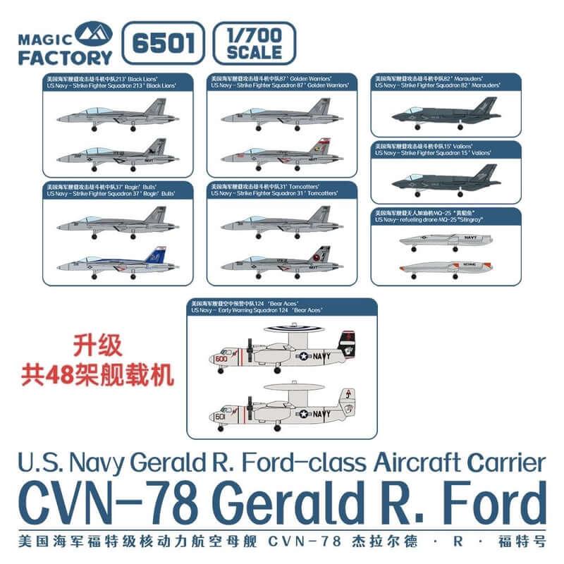 Magic Factory 6501 1/700 CVN-78 Gerald R.Ford