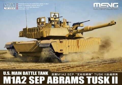 Meng 72-003 1/72 U.S. Main Battle Tank M1A2 SEP Abrams TUSK II