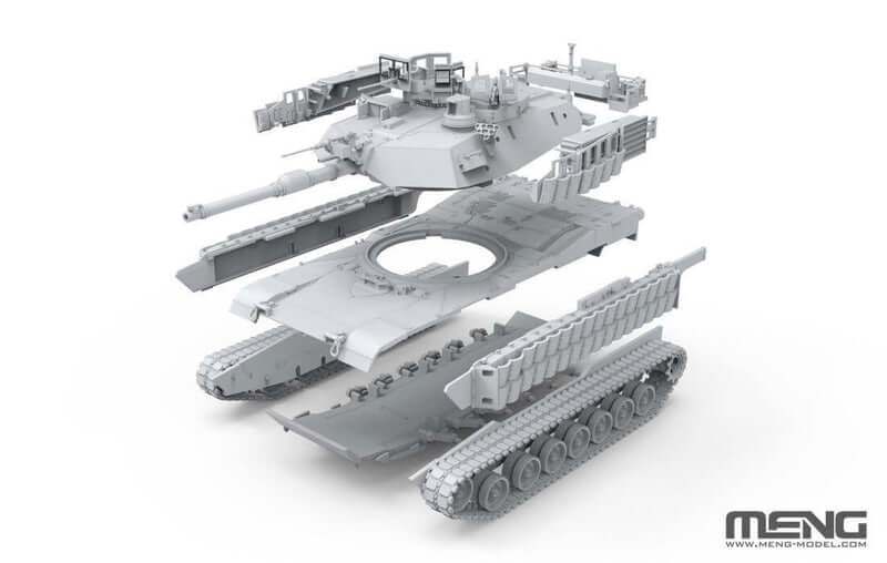 Meng 72-003 1/72 U.S. Main Battle Tank M1A2 SEP Abrams TUSK II