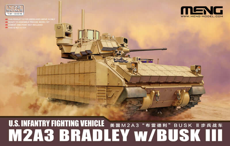 Meng 72-005 1/72 US M2A3 Bradley BUSK III Infantry Fighting Vehicle