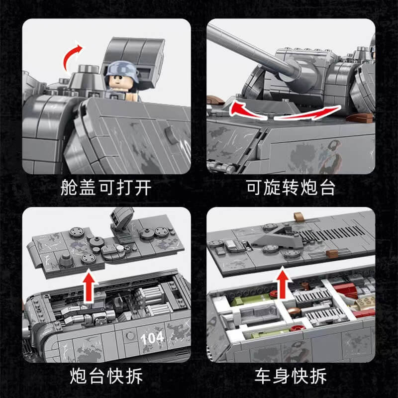PANLOS 628009 World War II German Panzer VIII Maus