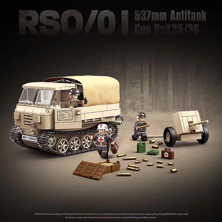 QUANGUAN 100250 RSO/01 Tractor & 37mm Anti-Tank Gun