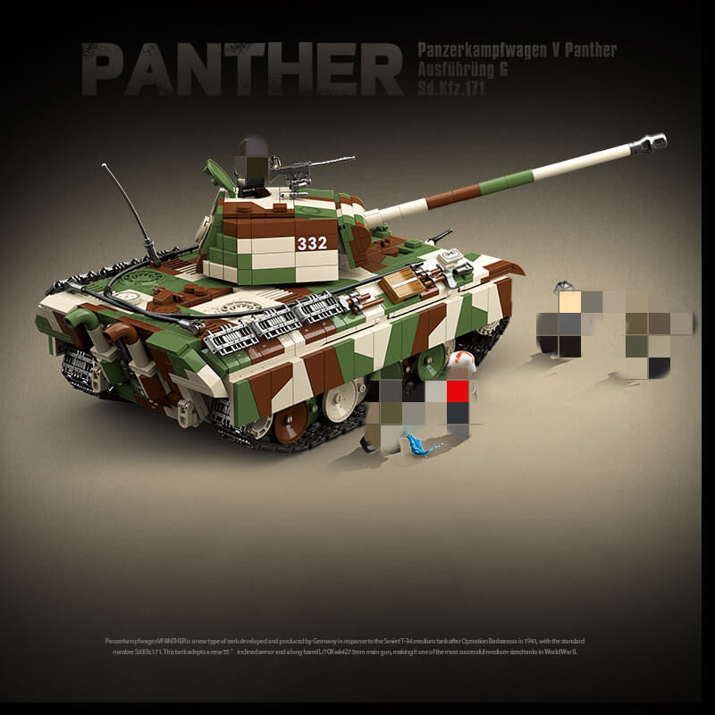 QUANGUAN 100252 Panzerkampfwagen V Panther Ausfuhrung G