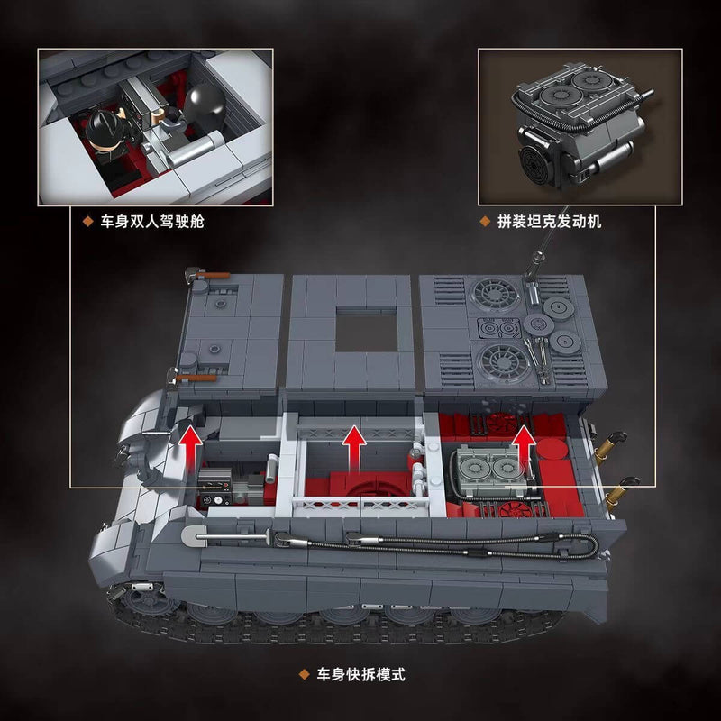 QUANGUAN Military 100103 Stuart light tank