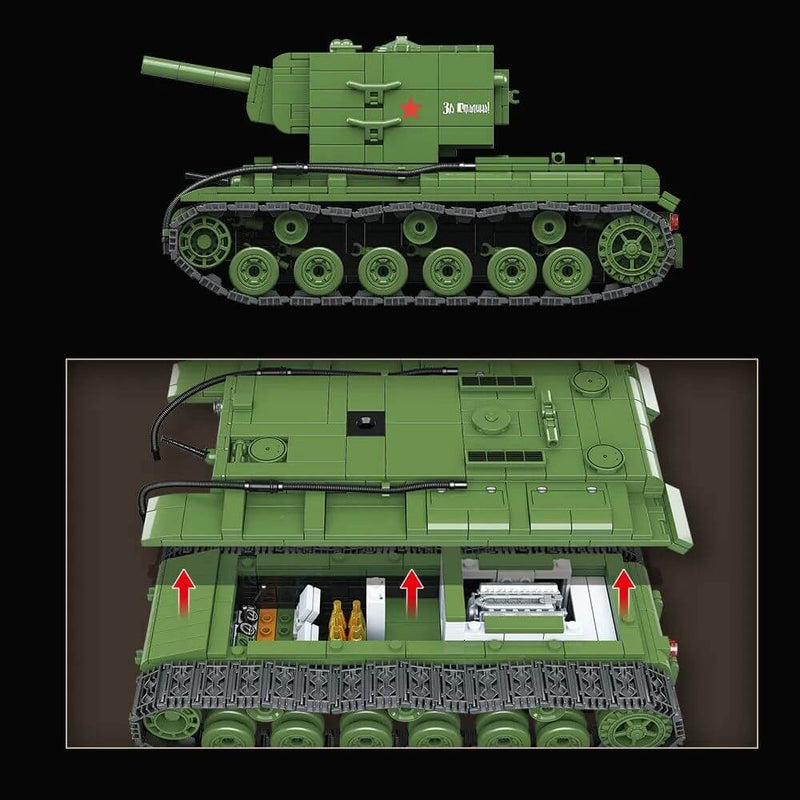 QUANGUAN Military 100239 KV-2 Heavy Tank
