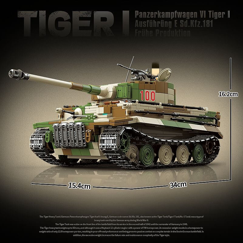 Quanguan 100244 Tiger I Heavy Tank
