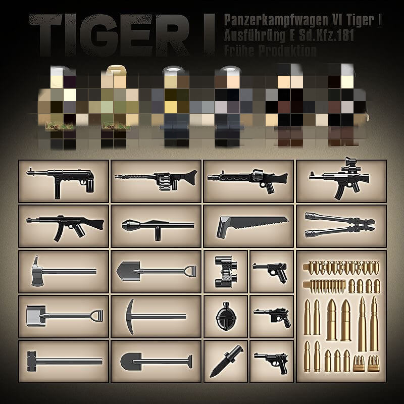 Quanguan 100244 Tiger I Heavy Tank