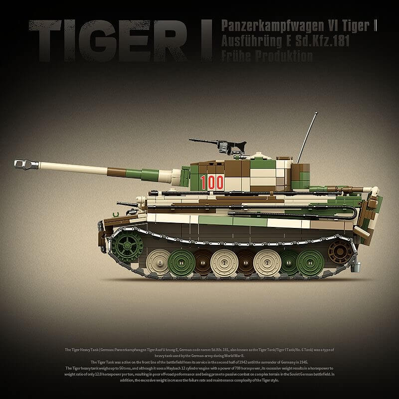 Quanguan 100244 Tiger I Heavy Tank