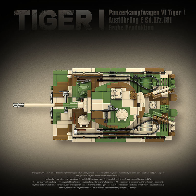 Quanguan 100244 Tiger I Heavy Tank