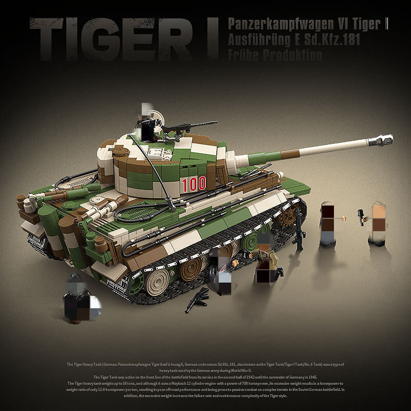 Quanguan 100244 Tiger I Heavy Tank