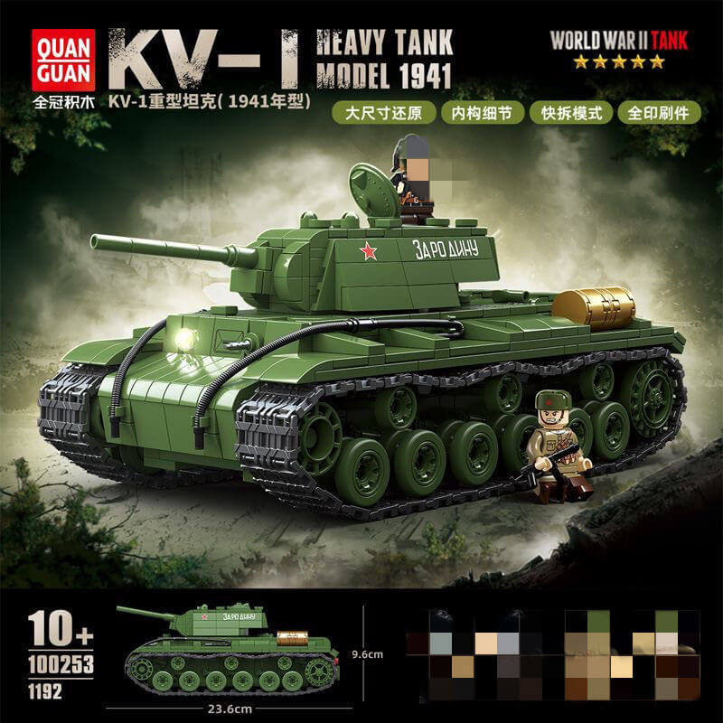 Quanguan 100253 KV-1 Heavy Tank 1941 Model