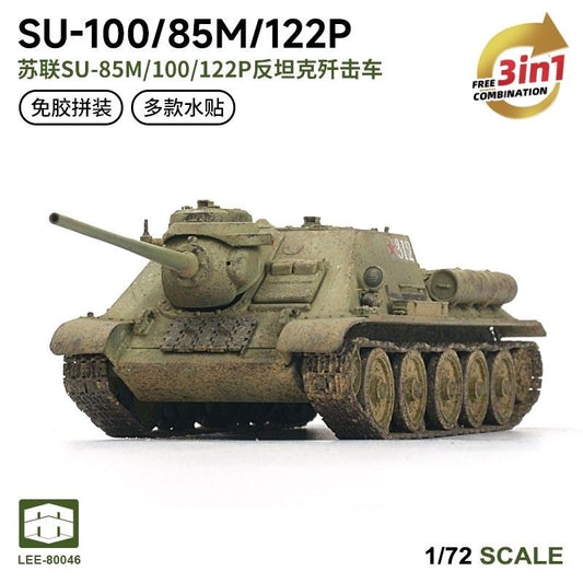 XIXILI Model 80046 1/72 SU-100/85M/122P TANK DESTROYER