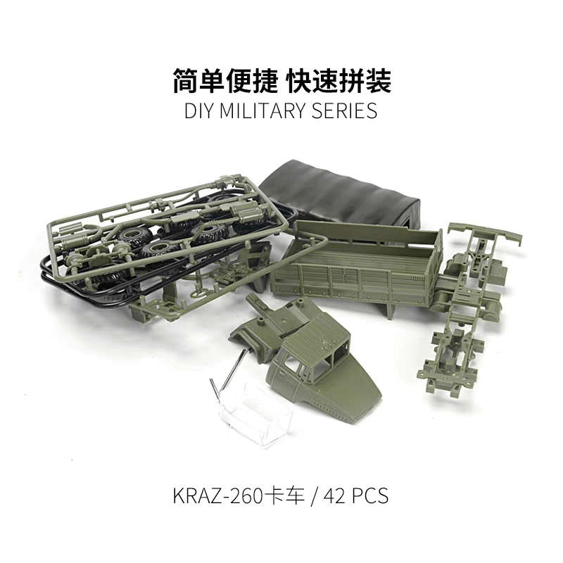 4D Model 1/72  Russia KRAZ-260 Military Truck