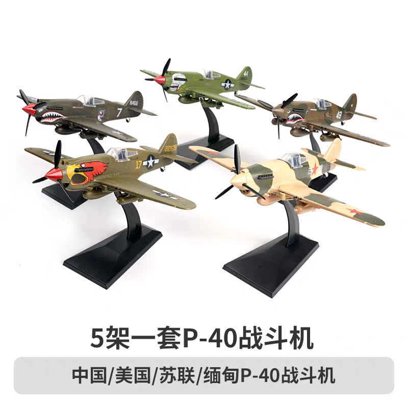 XIXILI Model 1/48 China Flying Tigers P-40 Fighter Jet